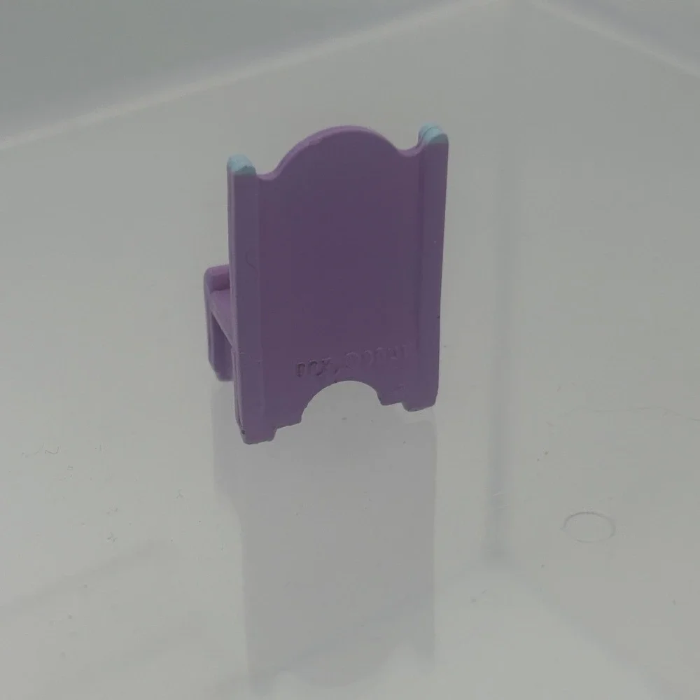 Vintage Polly Pocket Throne Chair Miniature Furniture Purple Gold Teal Accessory